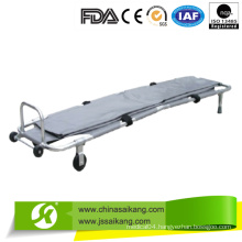 Powder Coated Steel Foldable Medical Stretcher with Body Bag